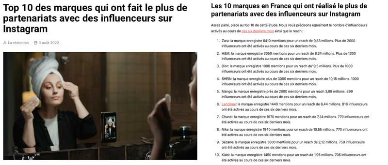Prise d'écran par OoyoO d'une page du site "Les gens d'internet"