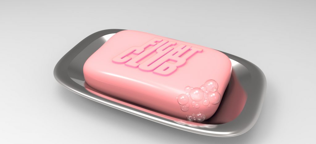 La formule SOAP de copywriting illustré par une illustation du film Fight Club. 